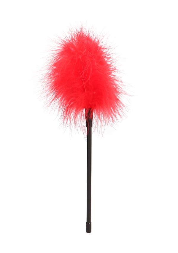 Vara pluma sensación Ouch roja