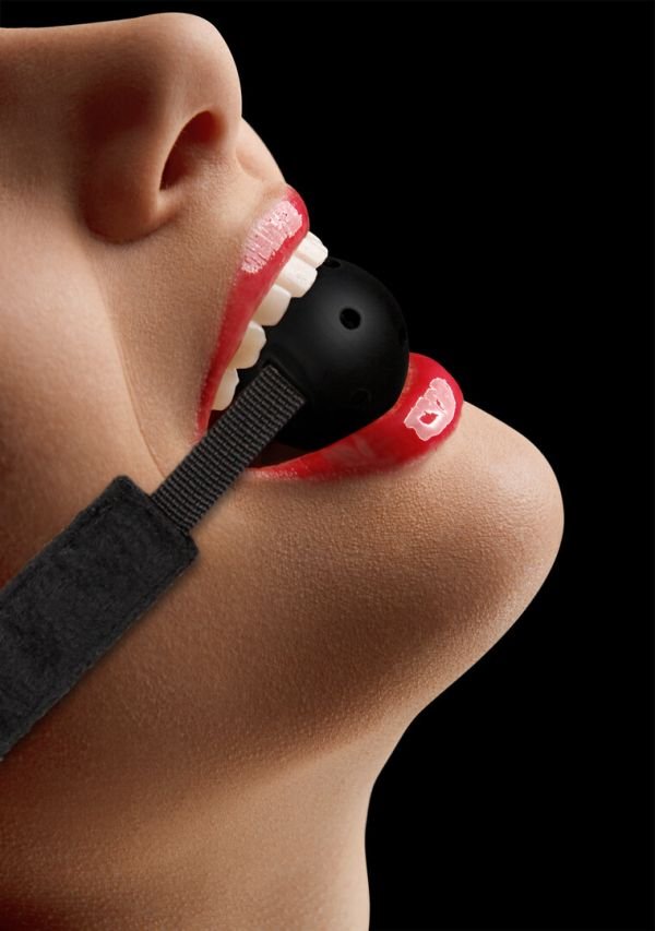 Mordaza bola respirable velcro Ouch ajustable
