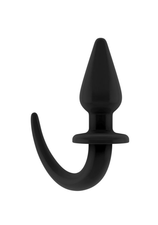 Ouch! Flexible Rubber Butt Plug Negro