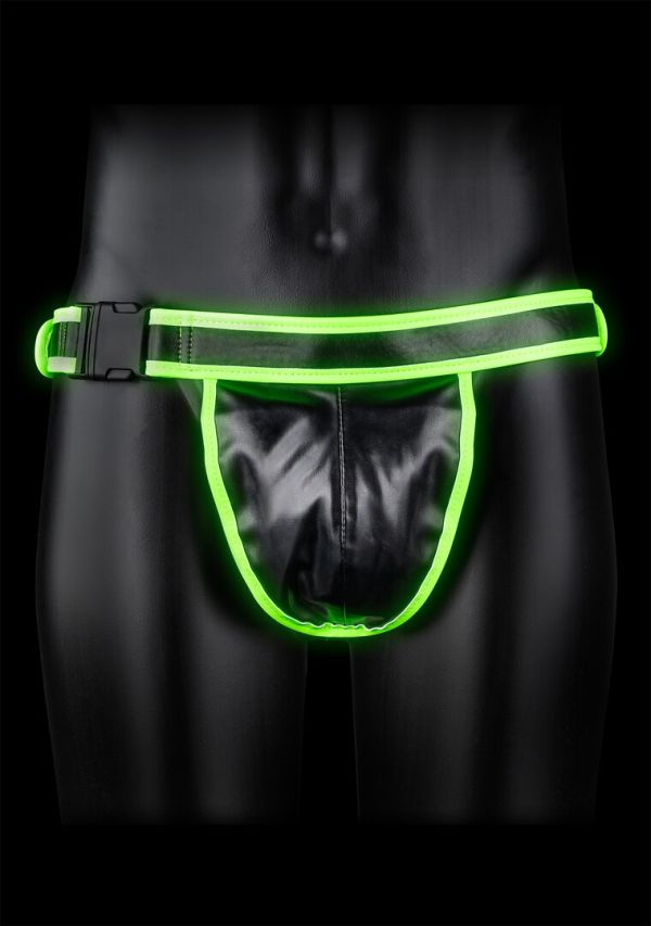 Jockstrap Glow Buckle Detalle Ouch! Brilla Oscuridad