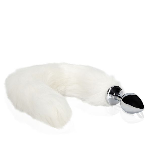 Plug cola de zorro Ouch! metal blanco look limpio