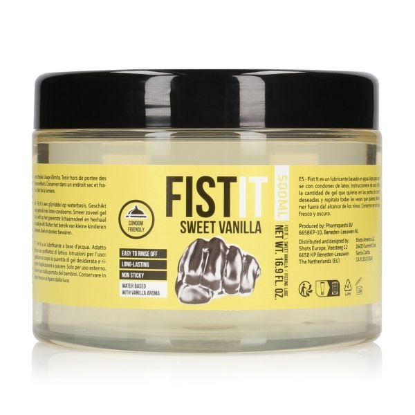 Lubricante Fist It Extra Grueso Vainilla 500ml