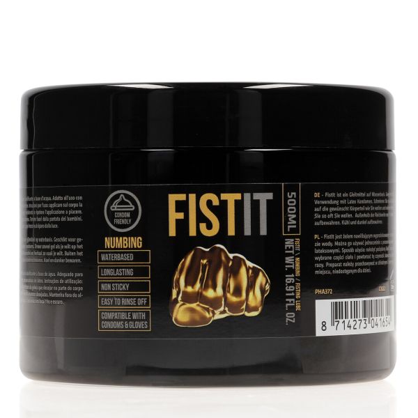 Fist It Lubricante adormecedor mentol 500ml botella negra