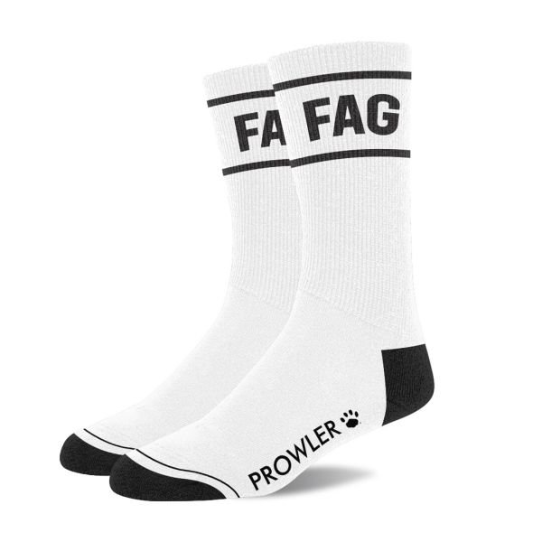 Calcetines orgullo Fag Prowler blanco