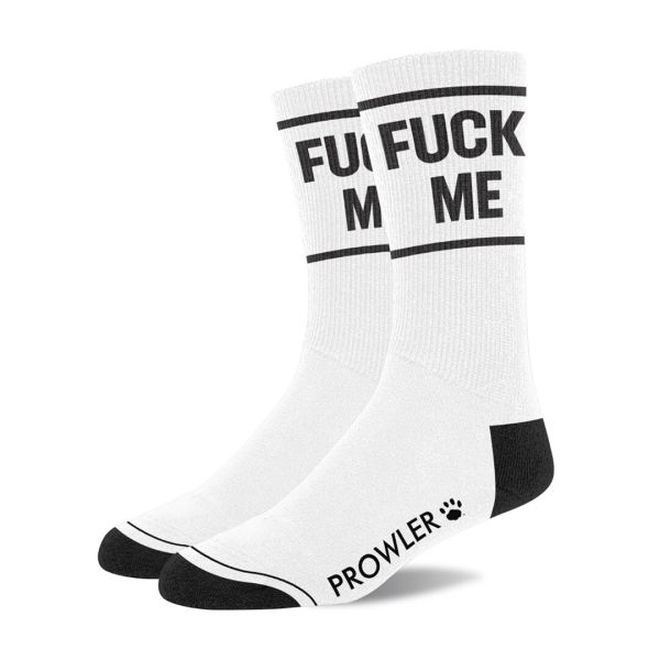 Calcetines provocativos Prowler blanco negro