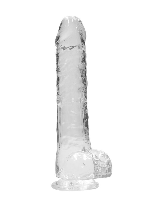 RealRock by Shots Dildo Transparente Crystal Clear 23cm