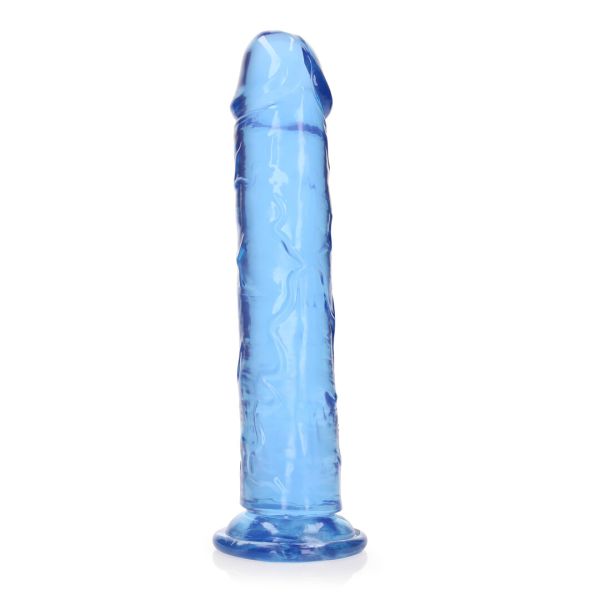 Dildo recto cristal claro RealRock 23 cm