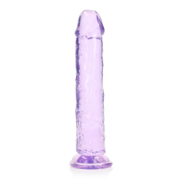 RealRock Dildo Realista Morado con Ventosa, 23 cm