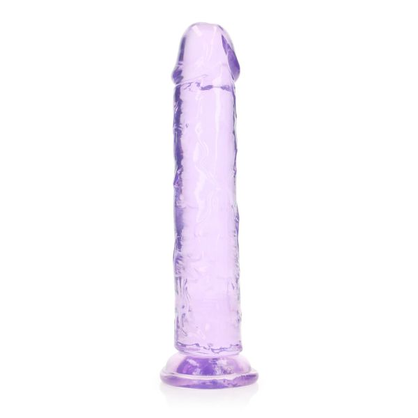 RealRock Dildo Realista Morado con Ventosa, 23 cm