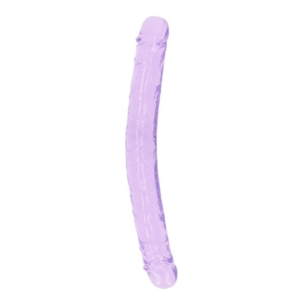 RealRock Dildo Doble-Terminado Púrpura Realista 34cm