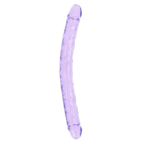 RealRock Dildo Doble Realista, Púrpura 45 cm