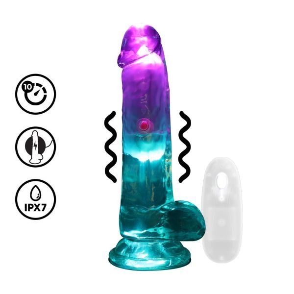 RealRock by Shots LED Dildo Vibrador 15cm