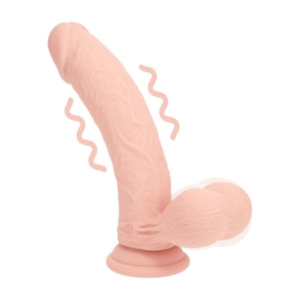 RealRock Vibrador Curvado Interior Ponderado, 20 cm