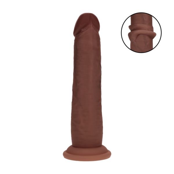 RealRock Dildo de Doble Densidad Deslizante 18.5 cm