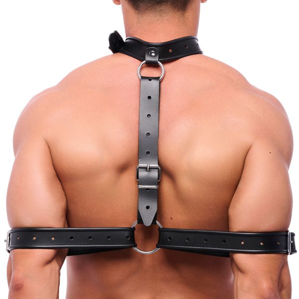 Collar de bondage de brazo Red Leather