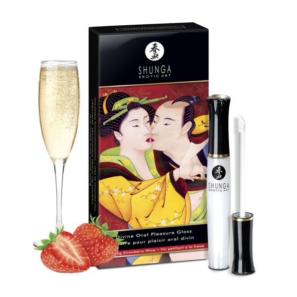 Brillo labial oral Shunga Divine Strawberry Wine