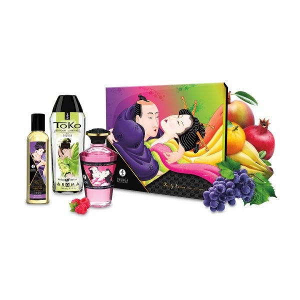Shunga Fruity Kisses Conjunto Placer Íntimo