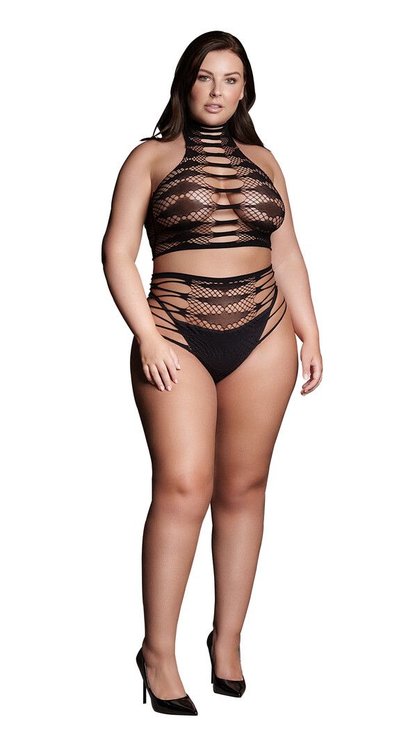 Le Désir Conjunto Carpo estampado top corto y braguita
