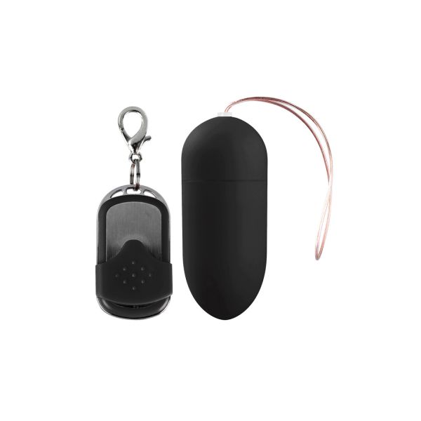 Huevo Vibrador Controlado Remoto Negro Grande Shots Toys