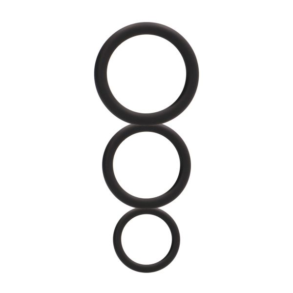 Shots Toys Round Cock Ring Set, Three Sizes