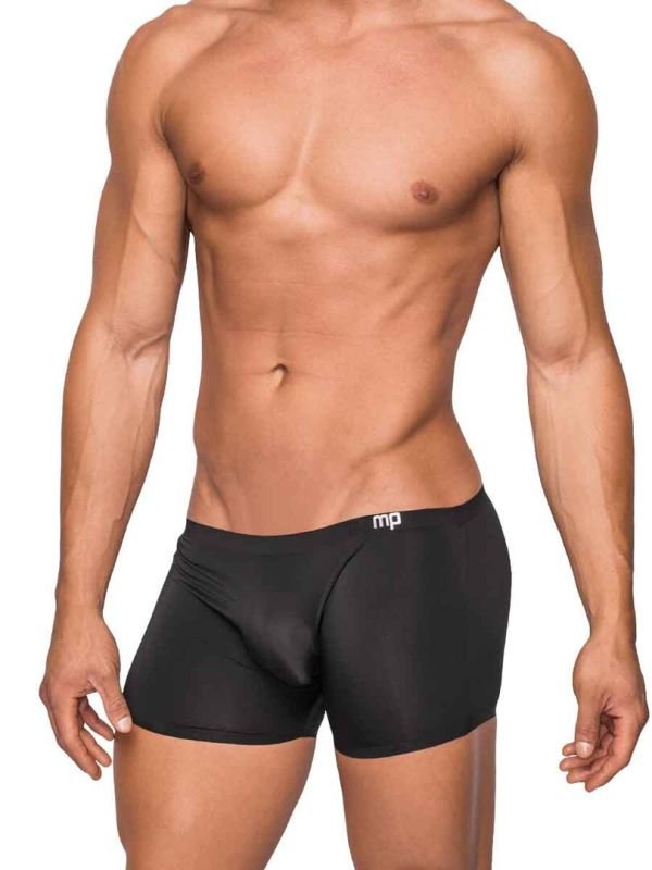 Male Power Black Seamless Sleek Short Pequeño