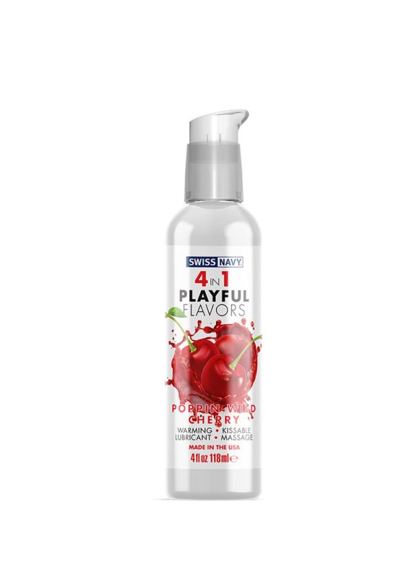 Swiss Navy 4-in-1 Lubricante Cherry lúdico 118ml