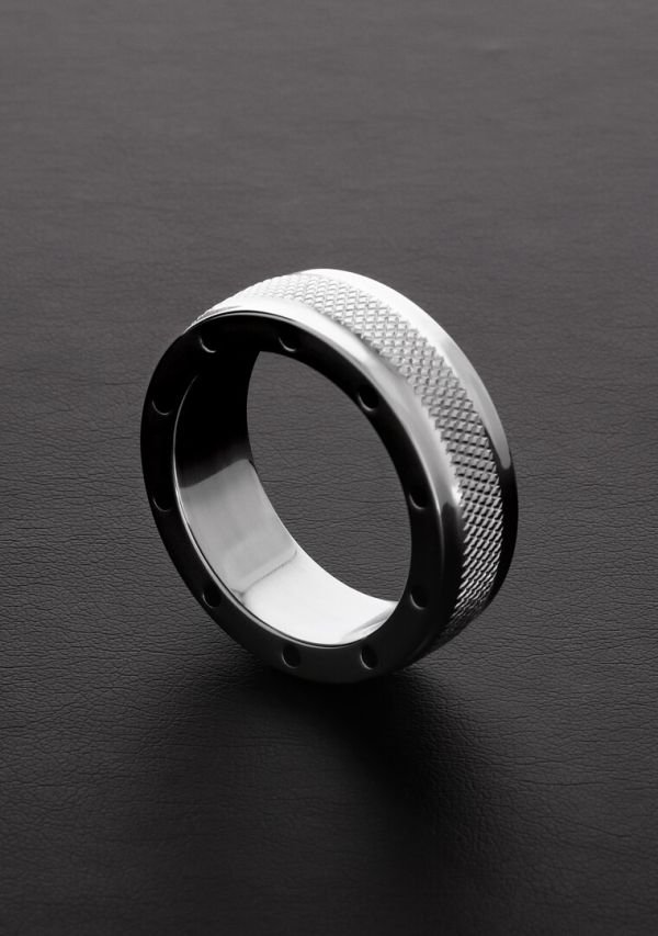 Steel by Shots Anillo Cool Knurl Ventilado Pene