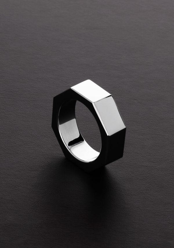 Anillo para el pene de acero inoxidable Steel by Shots NUT, 45 mm