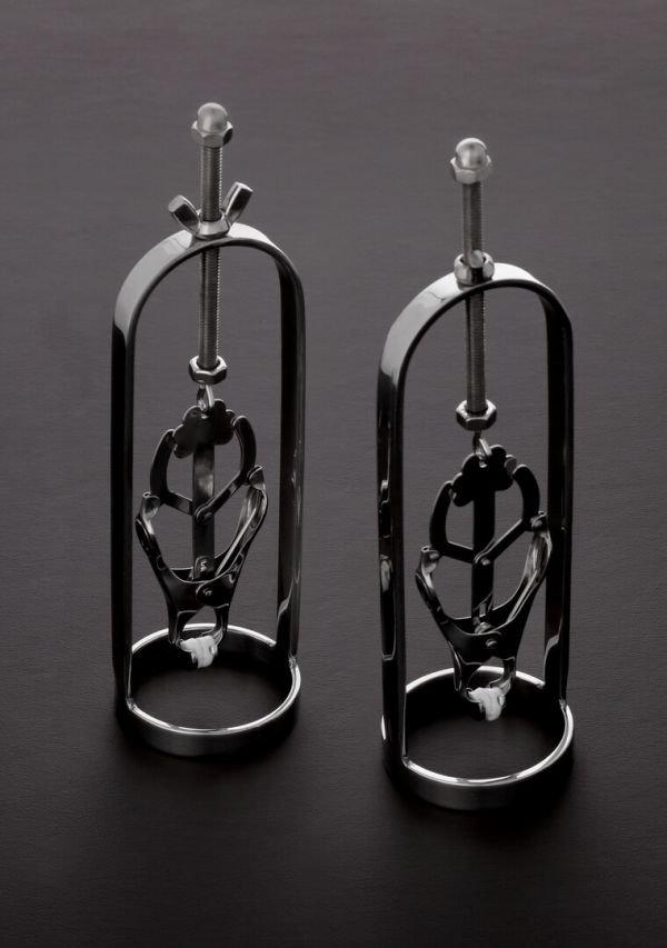 Rig Nipple Ring Steel by Shots, dial ajustable