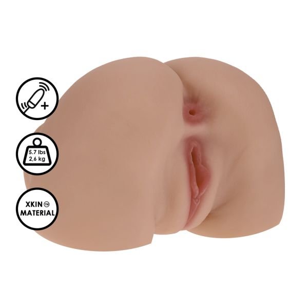 Masturbador Vibrante XKIN Bodyforms Marrón Claro, 2,5kg