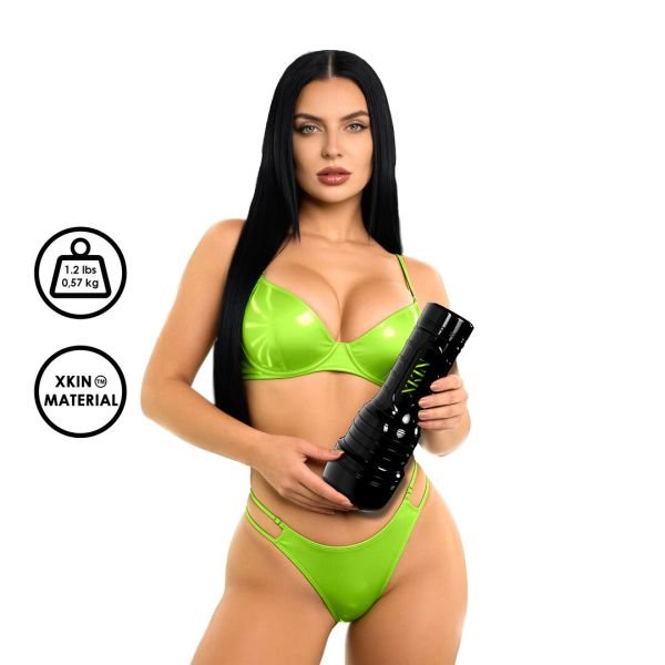 Masturbador de Silicona XKIN Metallix Scarlett, 14,5cm