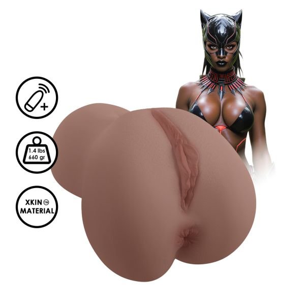 Masturbador Vibrante Dual XKIN Superheroes Pantera, 660g