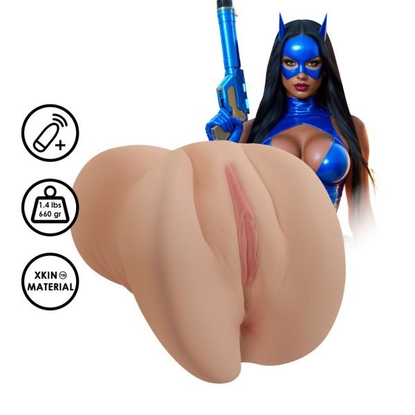 Masturbador Vibrante Dual XKIN Superheroes Devilshade, 660g